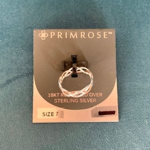 Brand New Rose Gold and Sterling Silver Ring